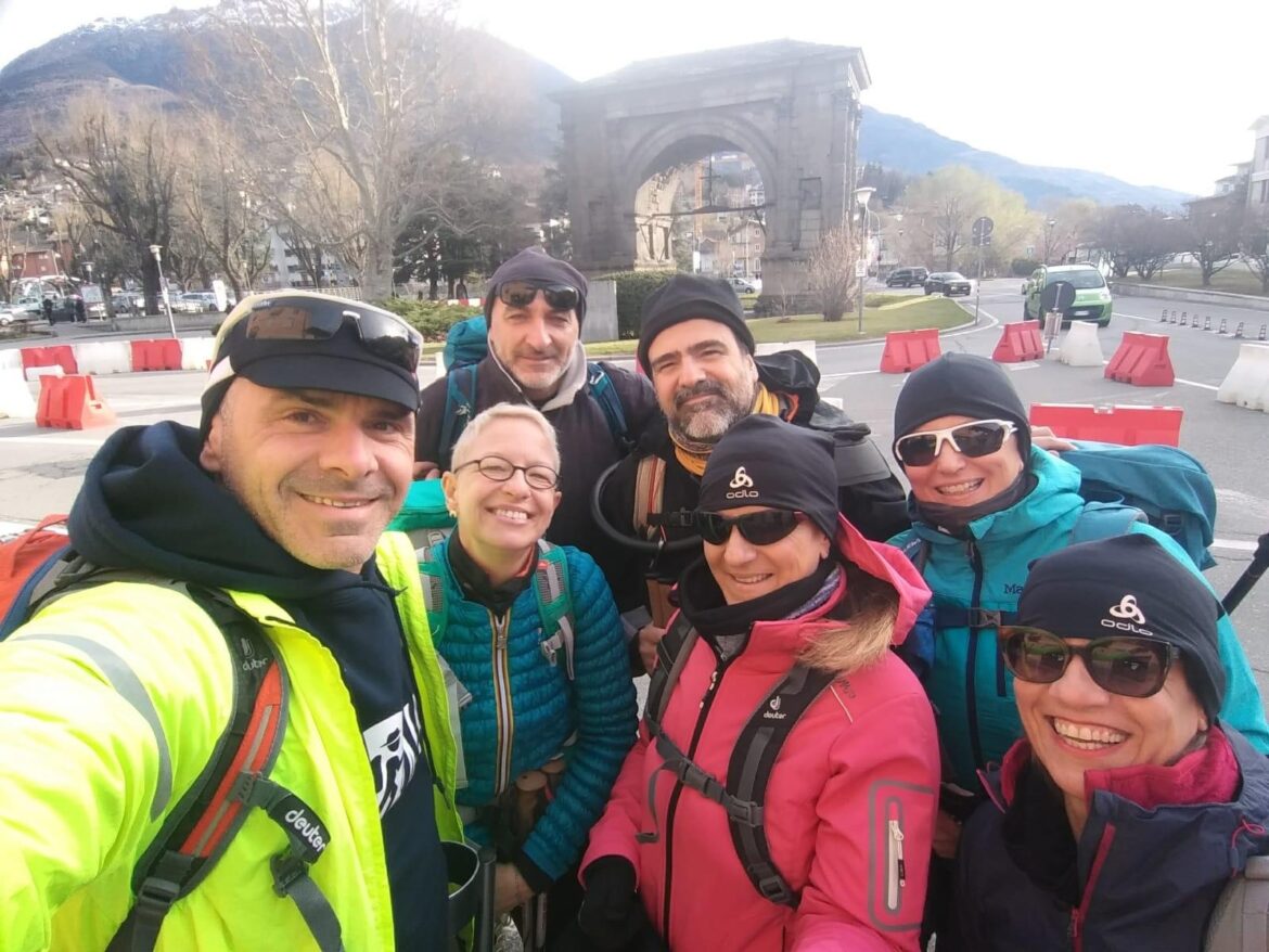 Laura Cristofani e Original Sport Assisi sulla via Francigena