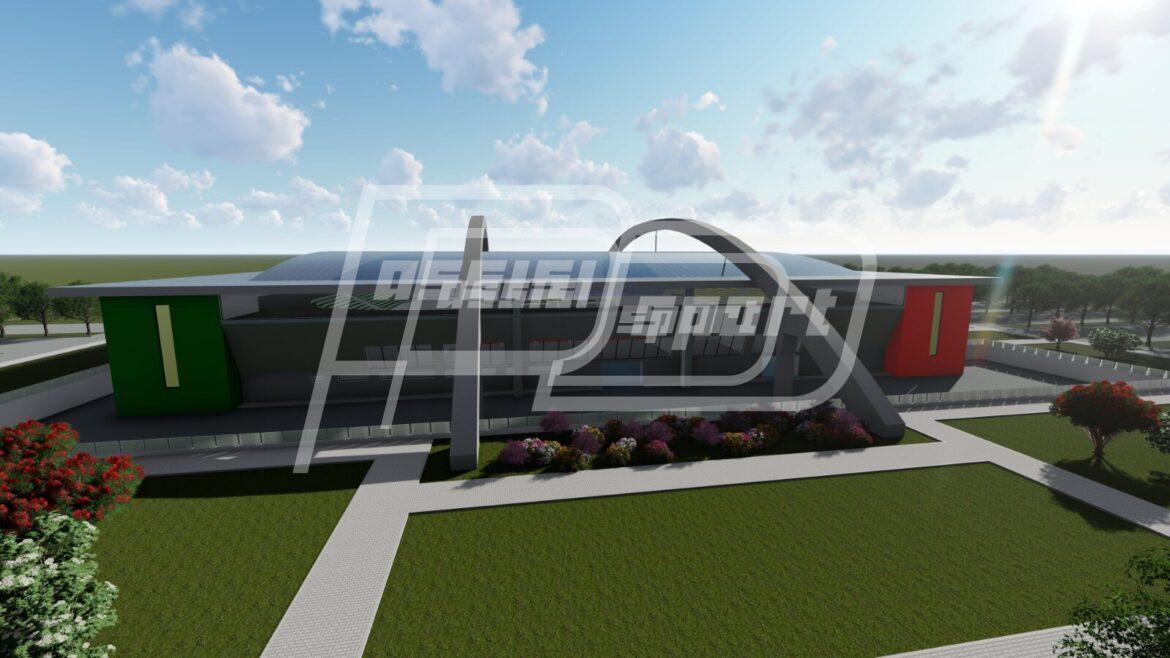 Palasport a Bastia Umbra rendering