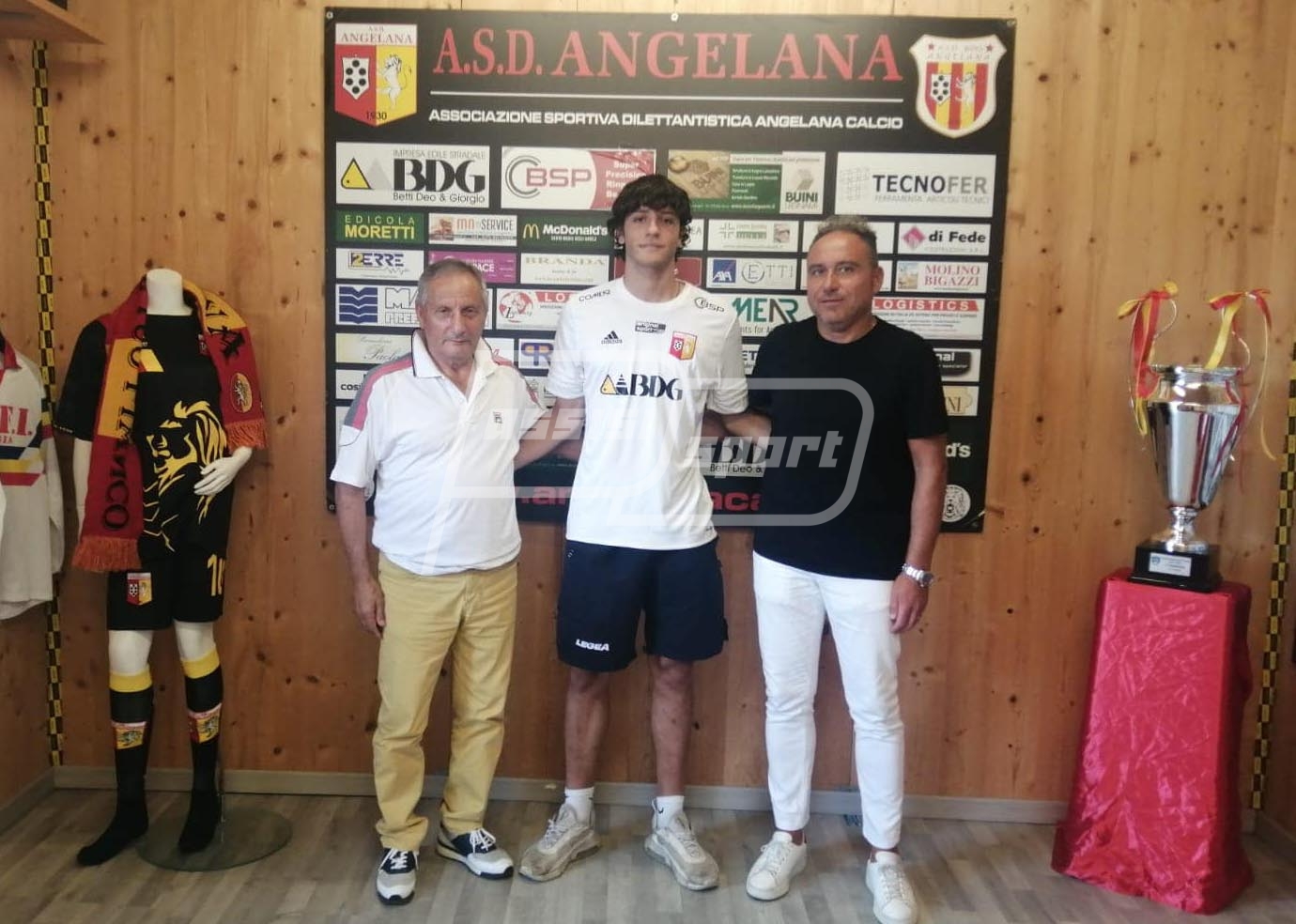 Da sin. Giancarlo Mancinelli, Cristiano Capati e Loris Gervasi