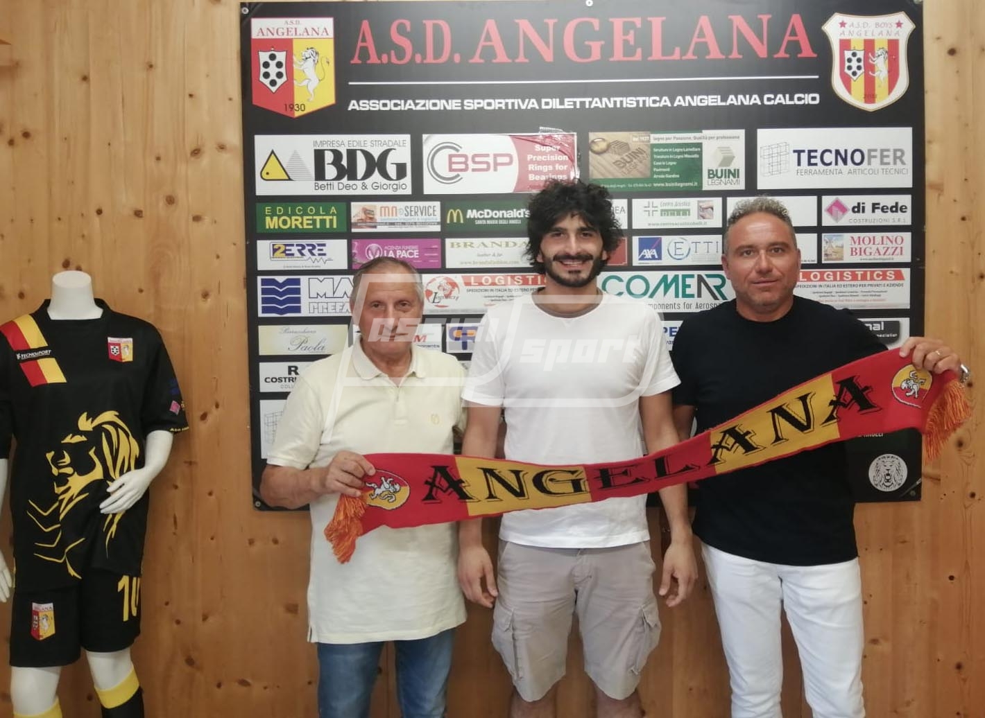 Da sin. Giancarlo Mancinelli, Tommaso Marani e Loris Gervasi