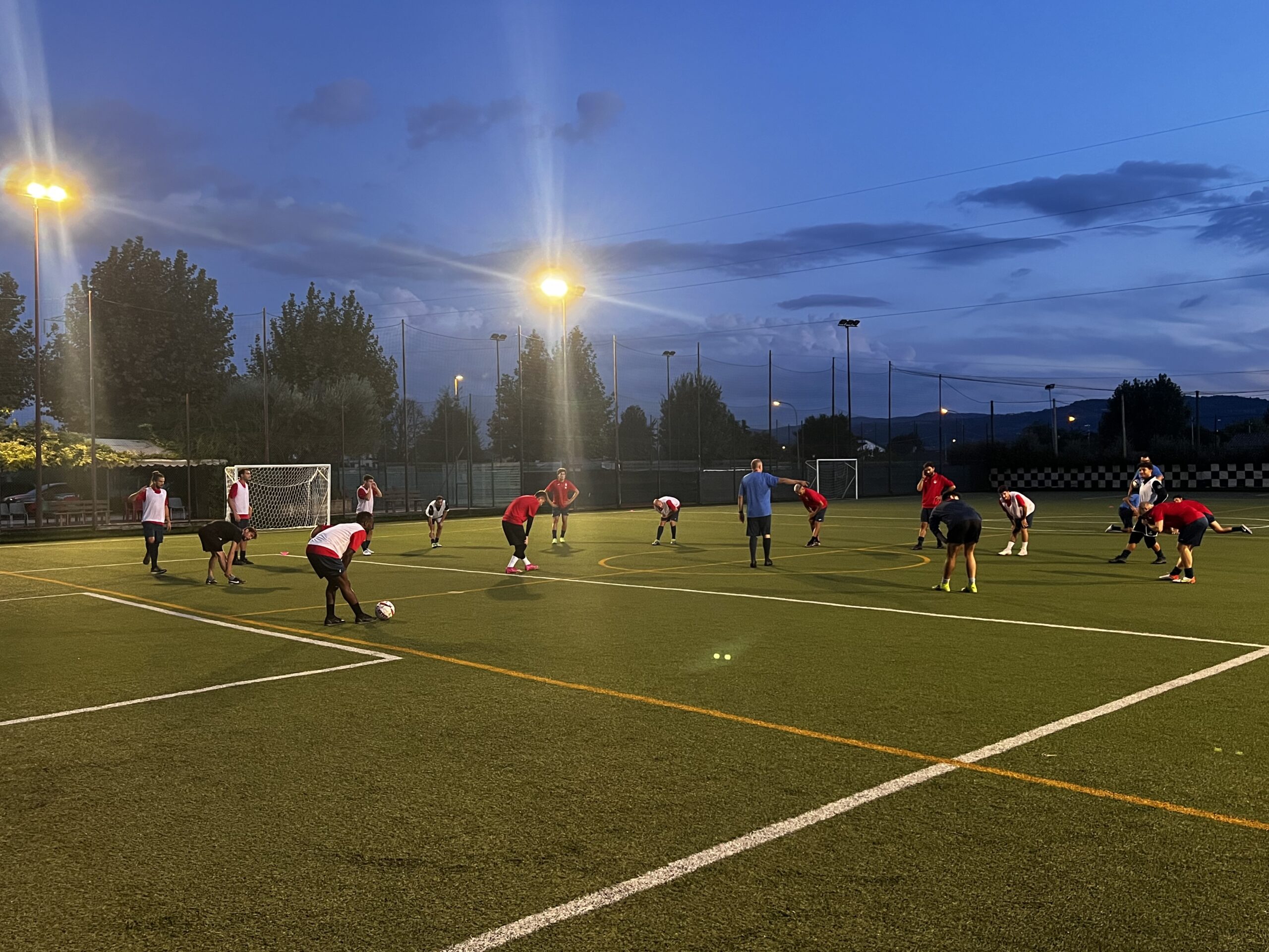 Assisi Calcio primo allenamento