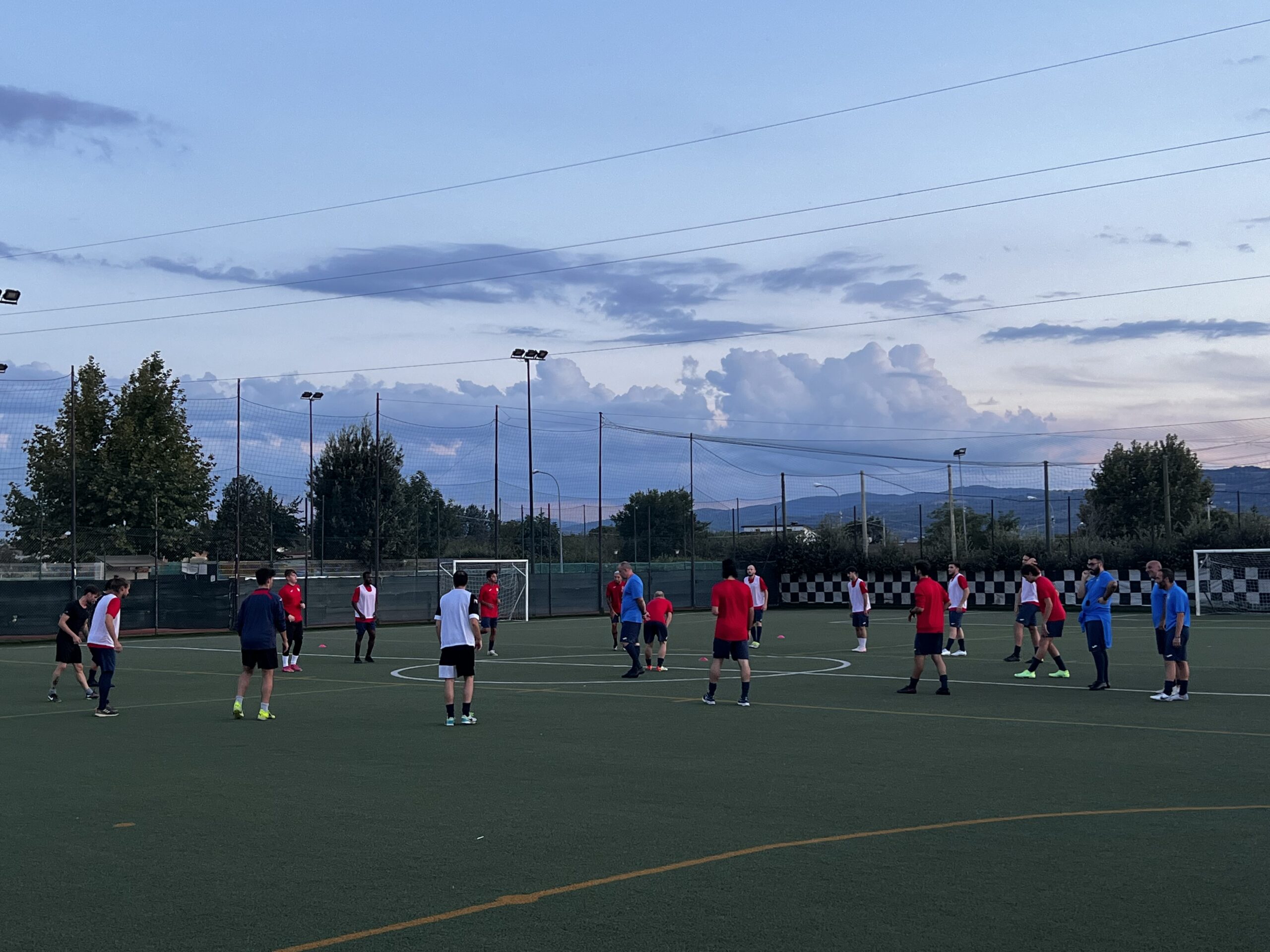 Assisi Calcio primo allenamento