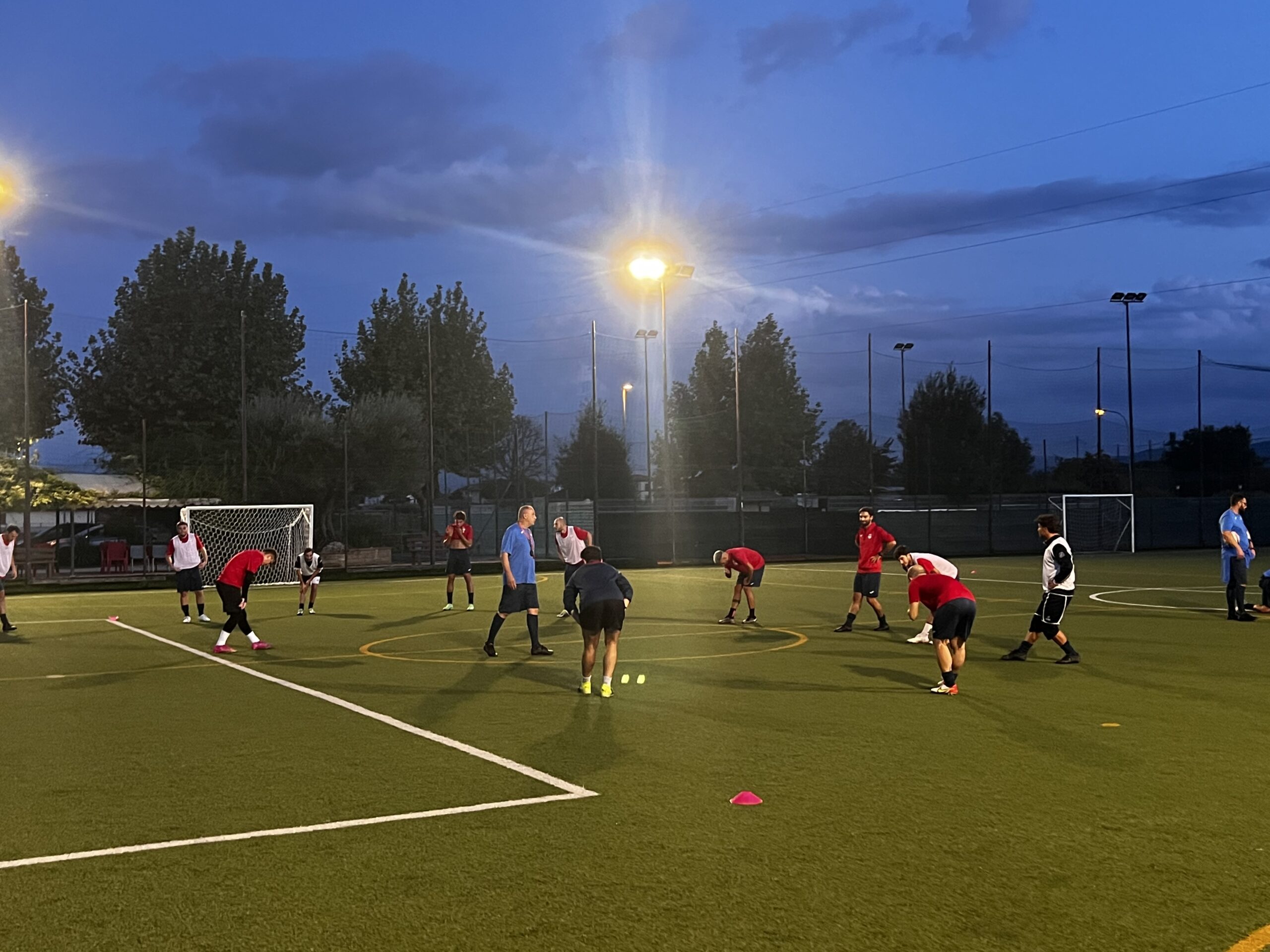 Assisi Calcio primo allenamento
