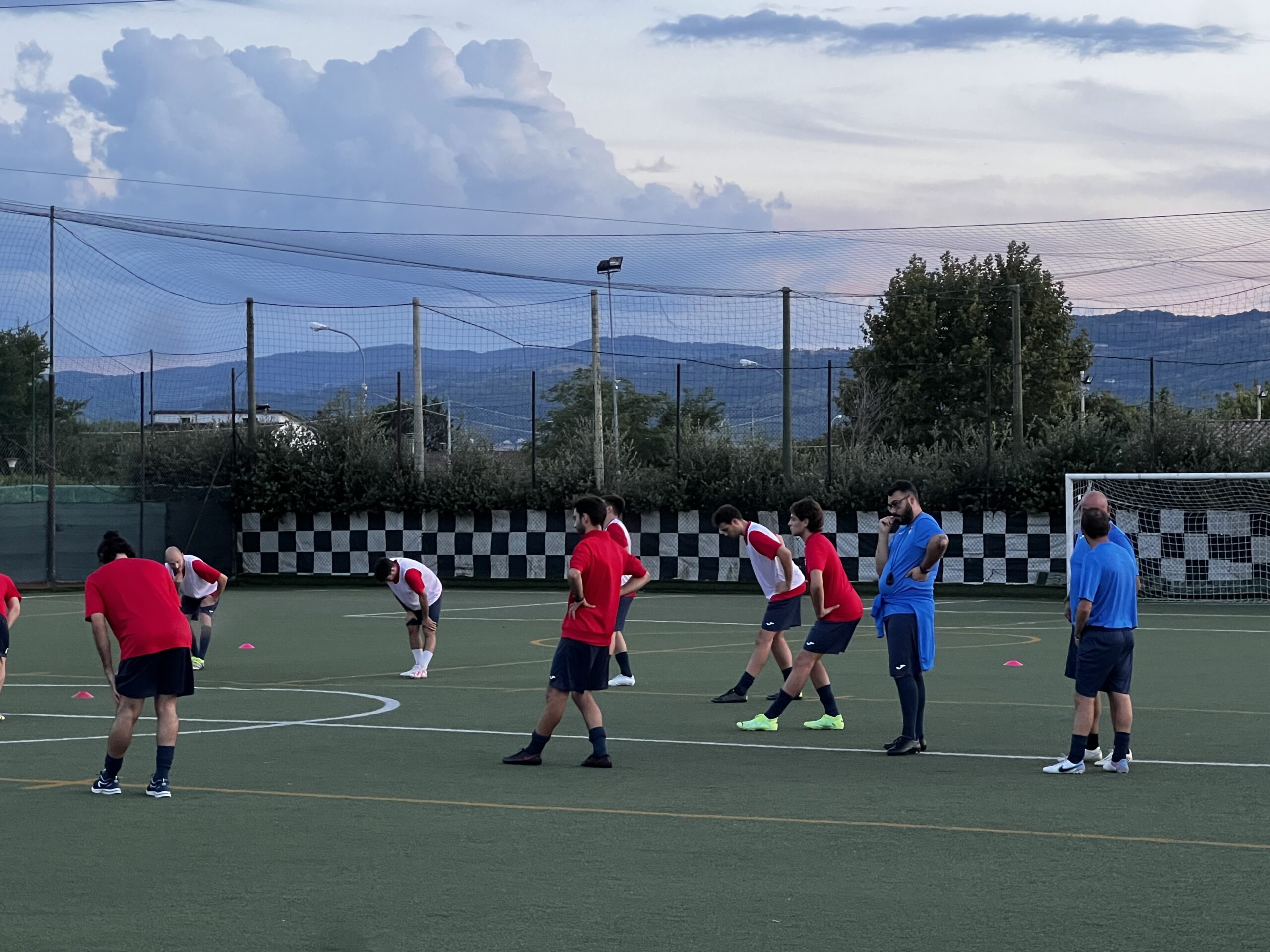 Assisi Calcio primo allenamento