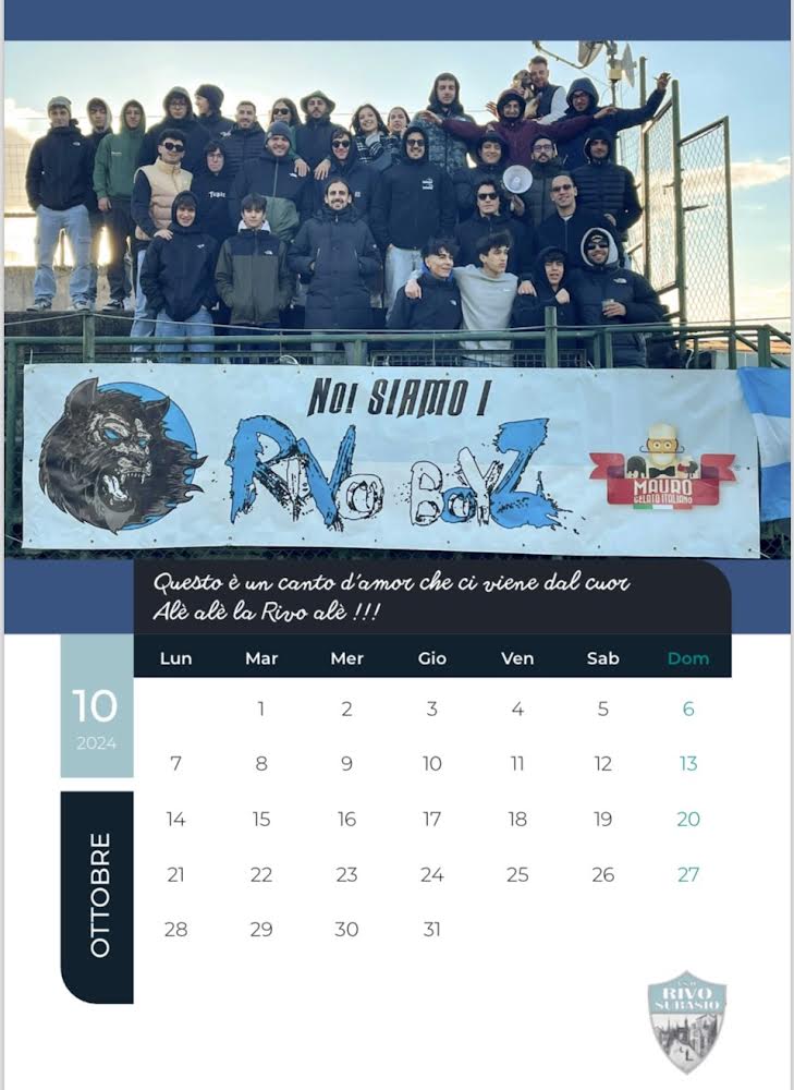 Calendario Rivo Subasio 2024